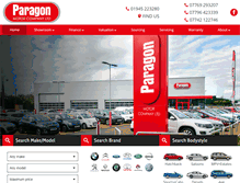 Tablet Screenshot of paragonmotorco.co.uk